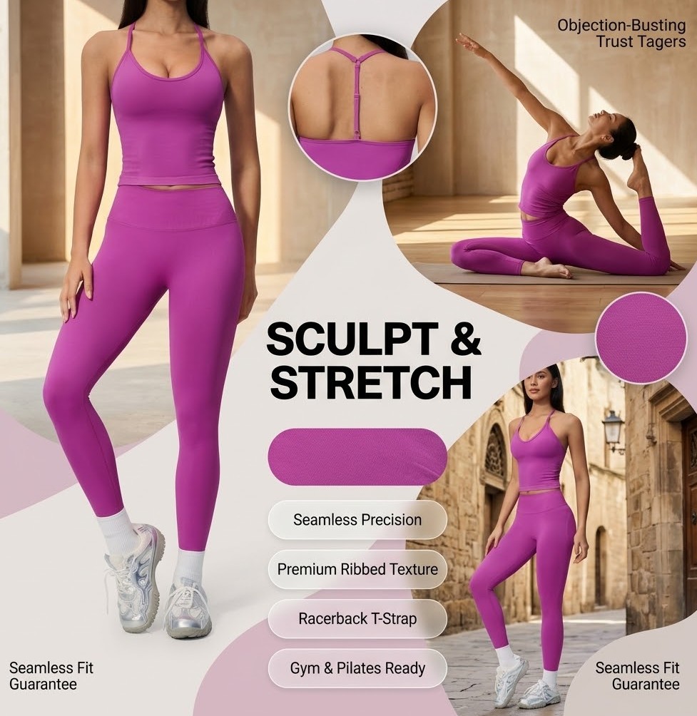 Seamless Ribbed Workout Tank Top - Роскошный дизайнерский бесшовный топ для йоги