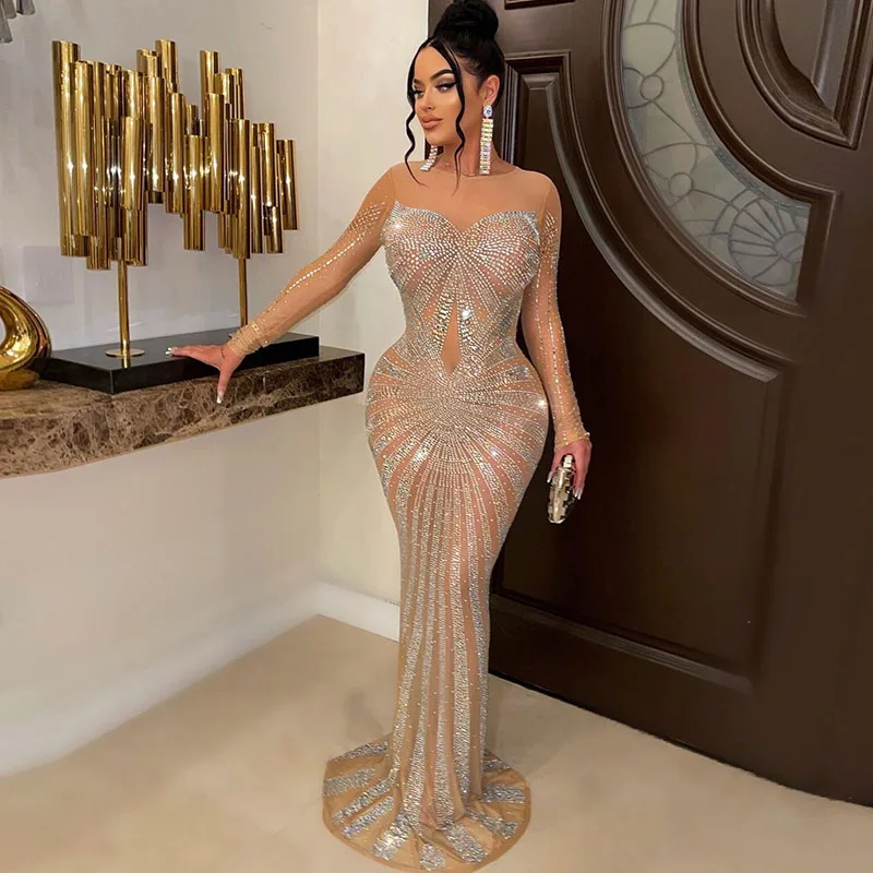 Сексуальные блестящие вечерние – обзор и цена Sparkly Rhinestone Club Party Dress