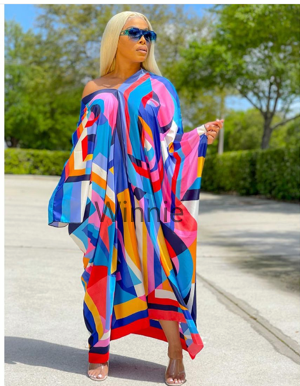 Многоцветный Кувейт Новый Бохо – обзор и цена Boho Summer Beach Maxi Dress
