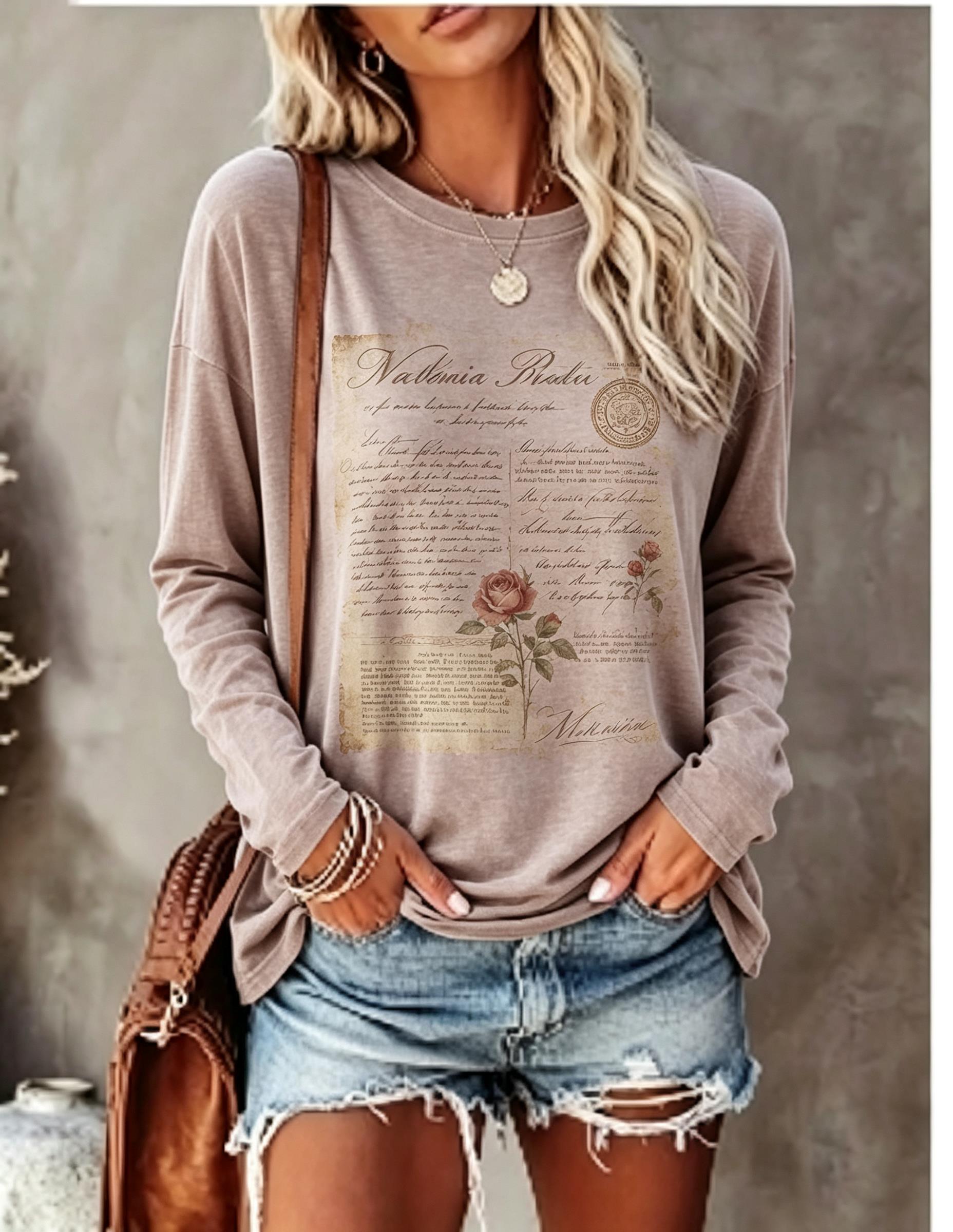 Женская футболка с длинным рук – обзор и цена Blouses